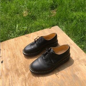 Dr. Martens Black Leather Mules